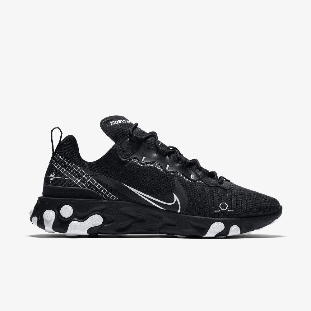 Nike React Element 55 Schematic Black CU3009 001 Grailify